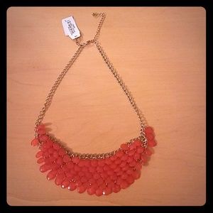 Gold and coral necklace
